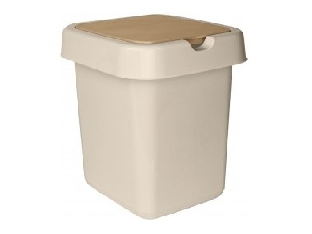 Контейнер для мусора  Квадра с крышкой Push to Open 25л 4143/4